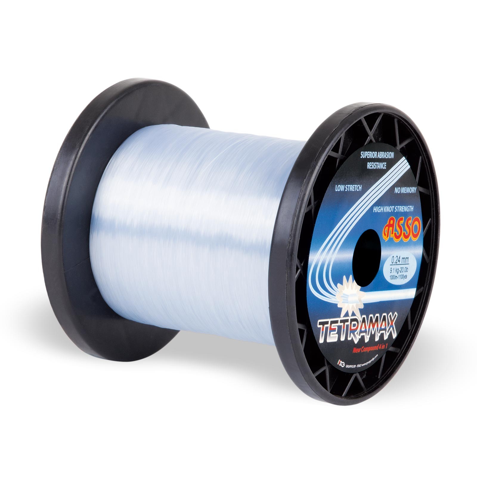 ASSO Tetramax Mono 1000m 0,18mm 2,70kg Blue Monofile Angelschnur