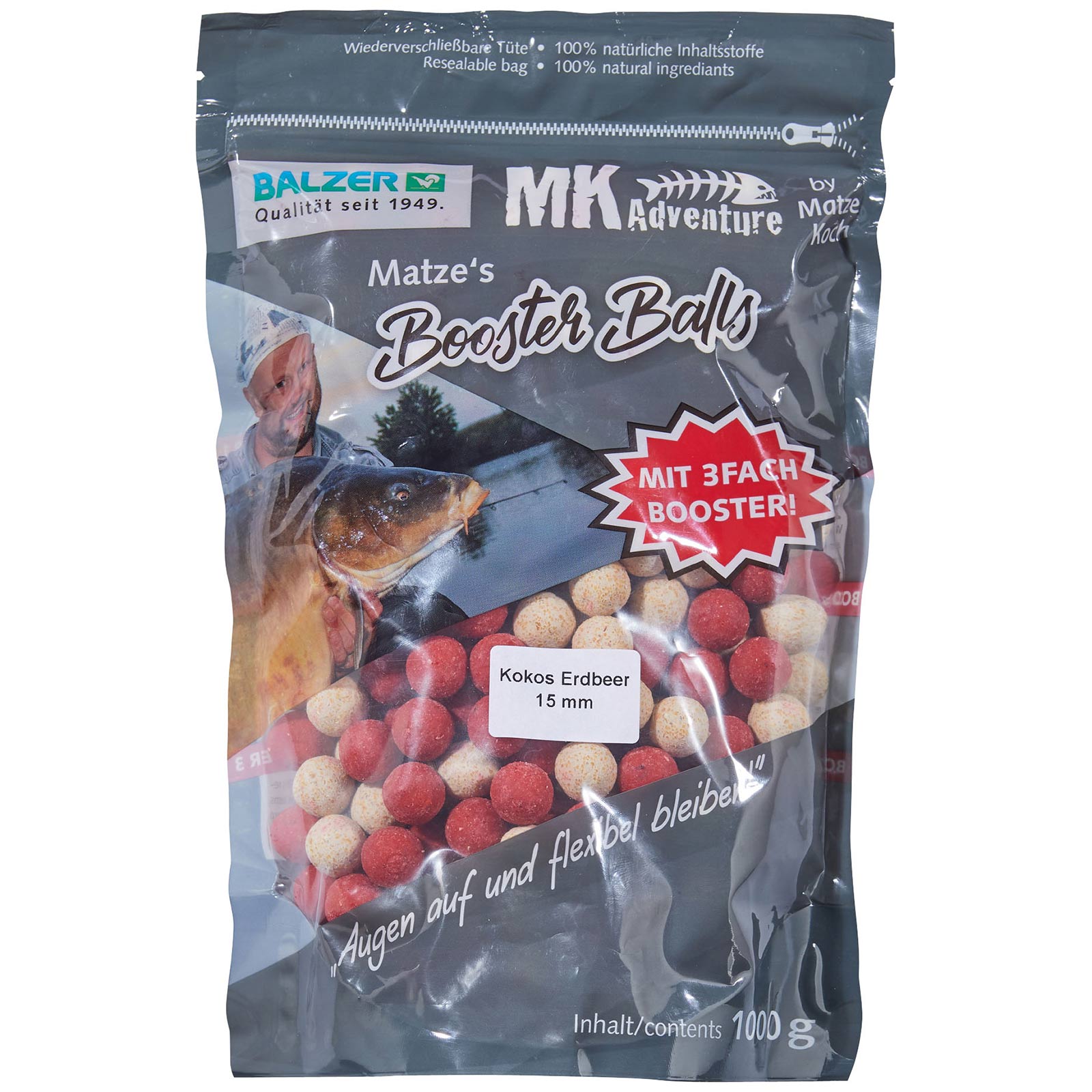 Balzer Matze Koch Kokos/Erdbe.15mm Booster Balls Boilies – Special Edition