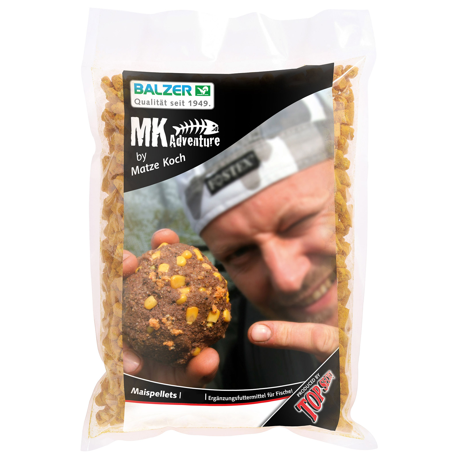 Balzer Matze Koch 1kg Mais-Pellets mit Amino-Mantel