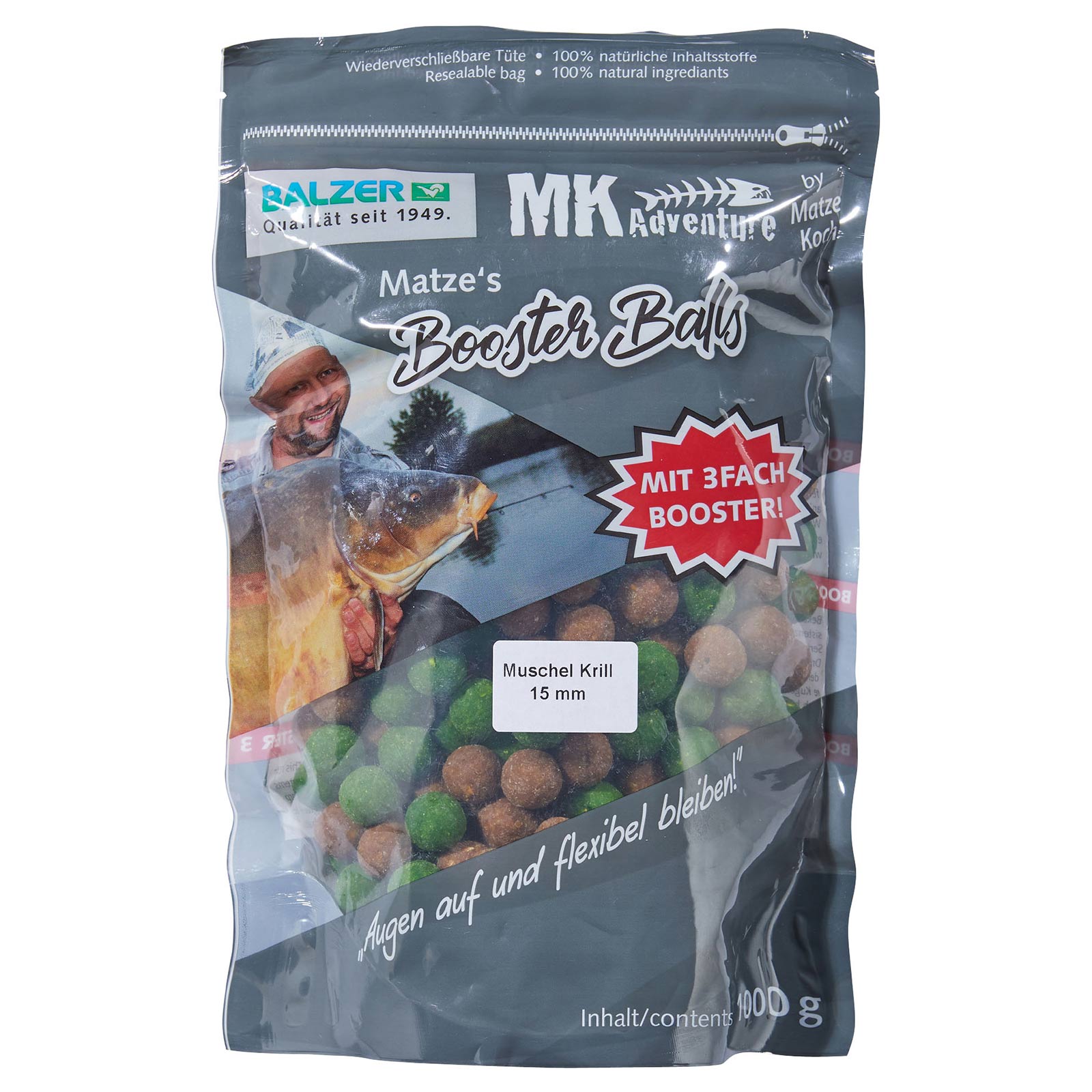 Balzer Matze Koch Muschel/Kril15mm Booster Balls Boilies – Special Edition