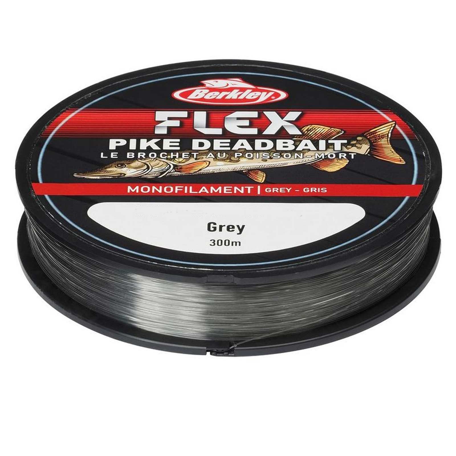 Berkley Flex Pike Deadbait 300m 0,30mm Grey Monofile Angelschnur