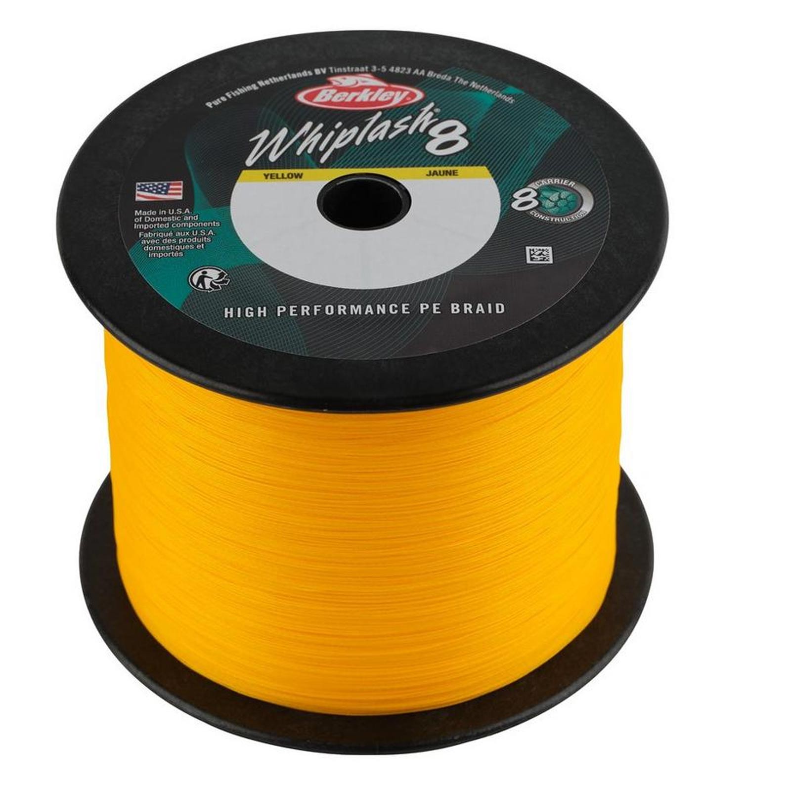 Berkley Whiplash 8 Yellow 0,10mm Geflochtene Angelschnur Wunschlänge