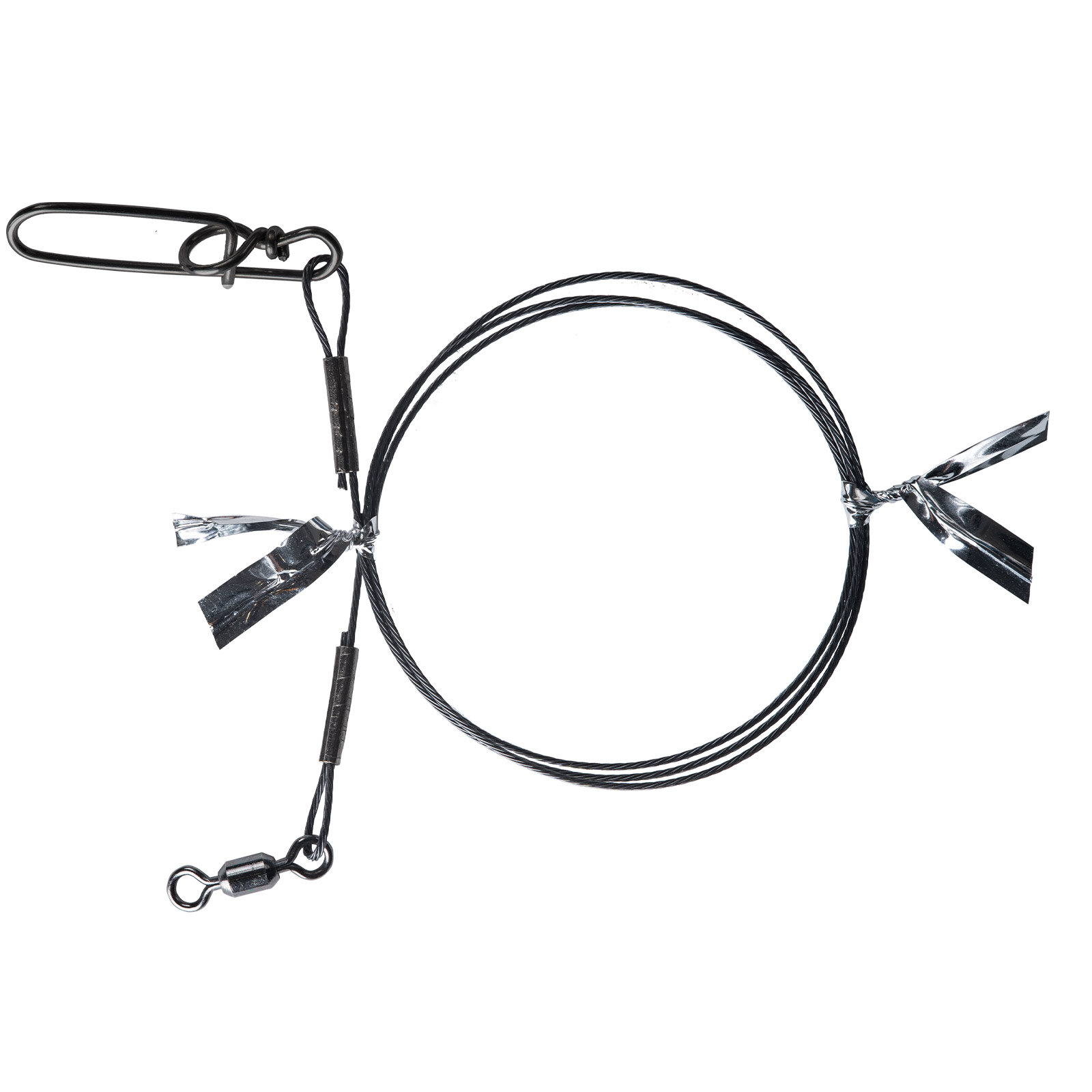 BKK 7×7 Wire leader HD Pike Snap 40cm 18kg Stahlvorfach