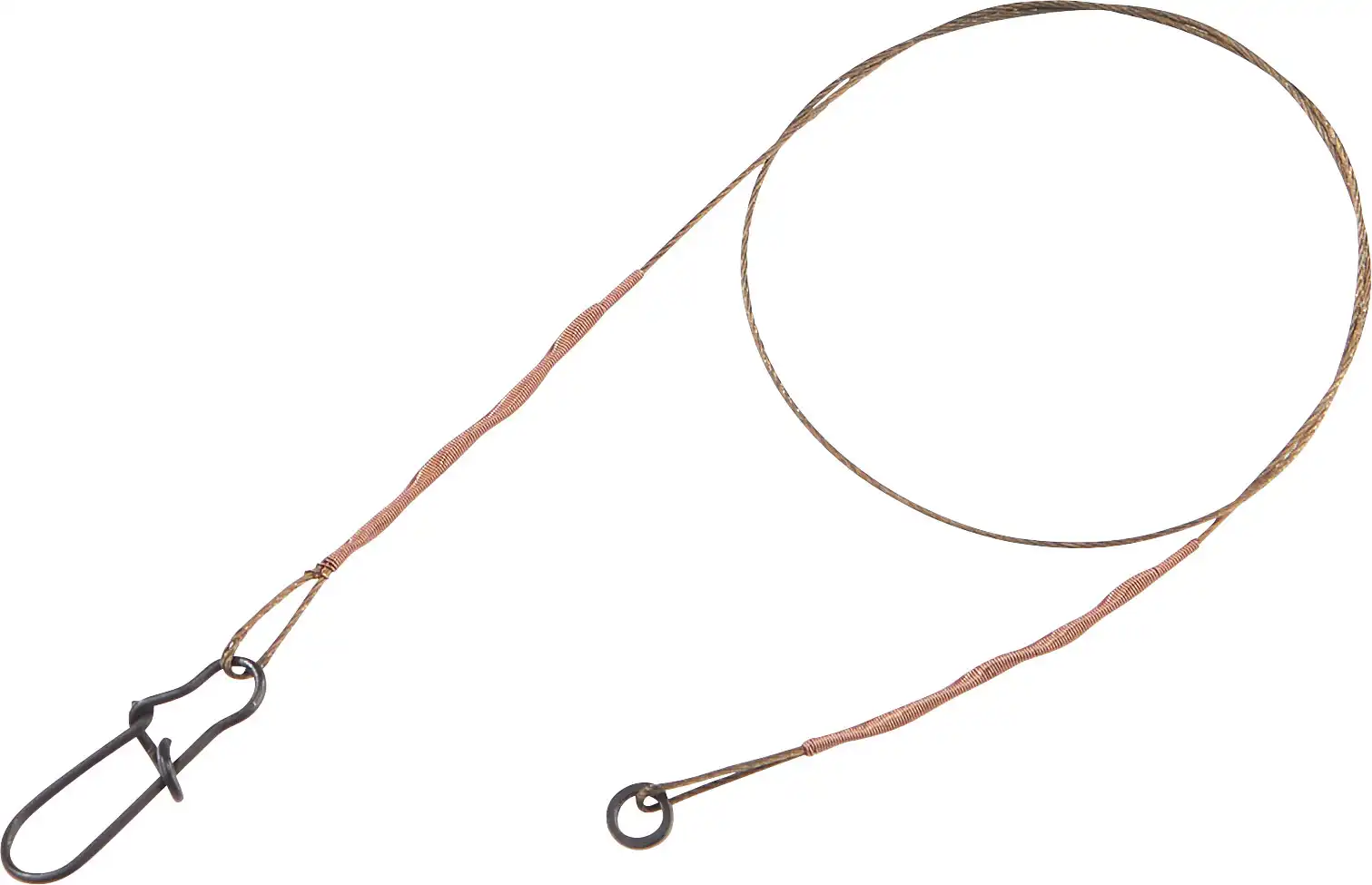 Balzer 7x7 Stahlvorfach mit Solid Ring und Snap 21cm 6kg