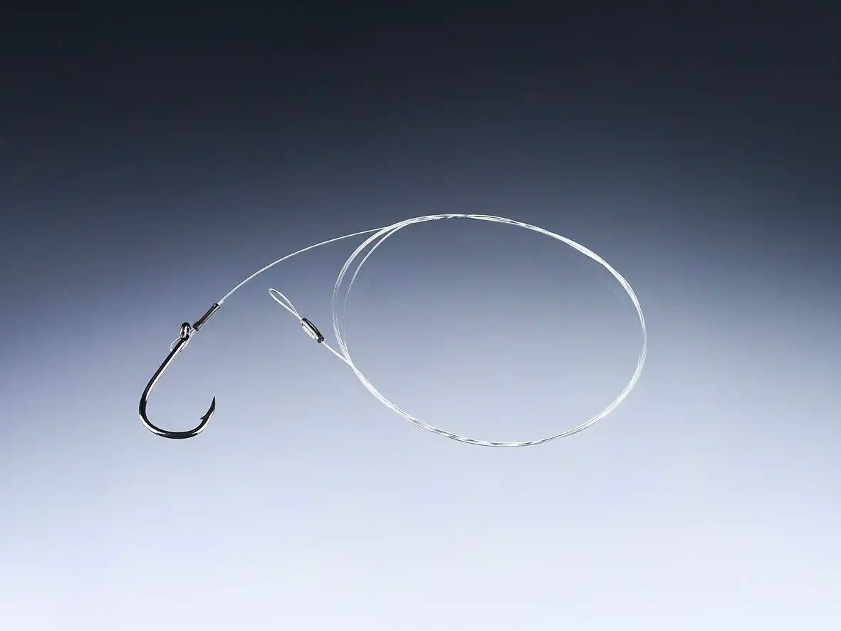 Balzer Zander Fluorocarbon-Vorfach mit Einzelhaken #2/0 80cm 0,33mm