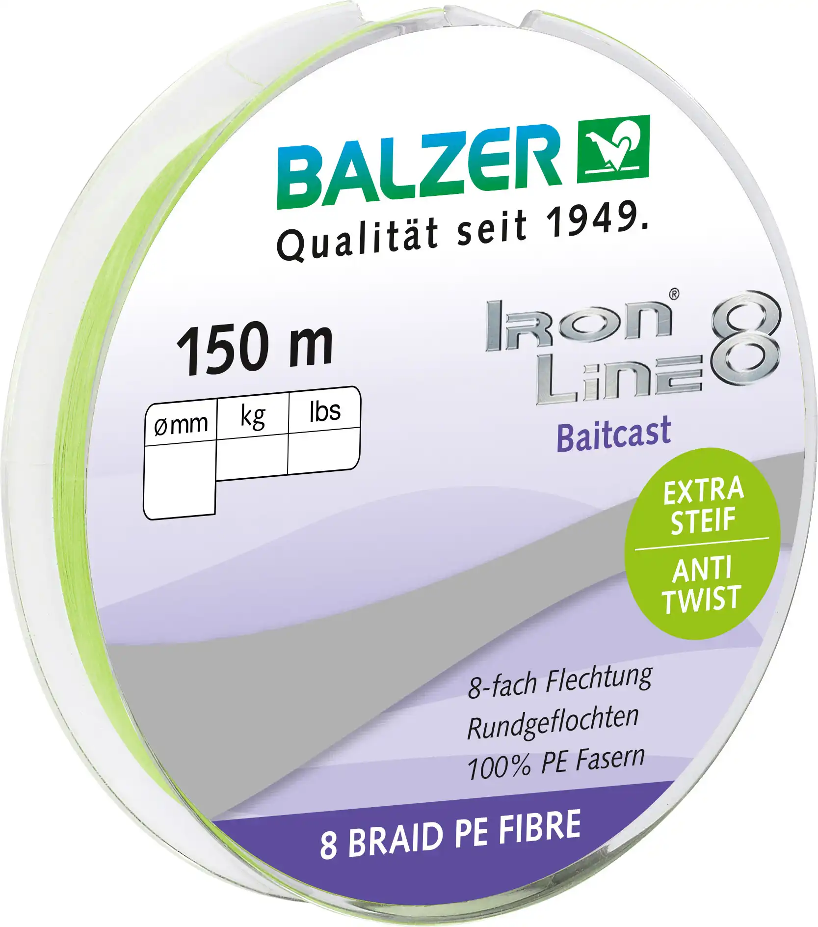 Balzer Ironline 8x Baitcast 150m 0,14mm 10,7kg