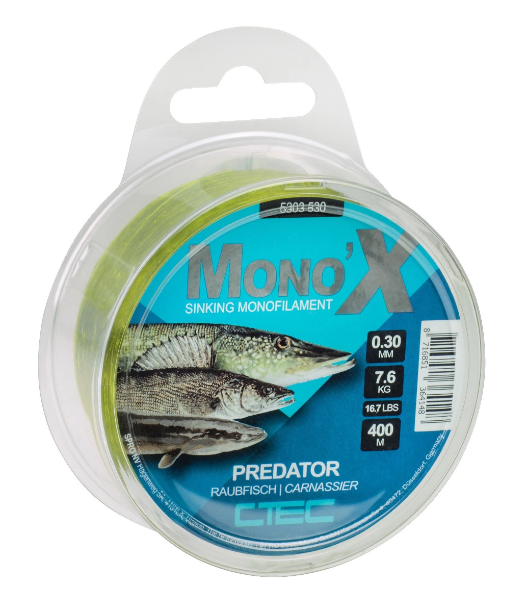 C-Tec Mono'X Predator 250m Green 0,40mm