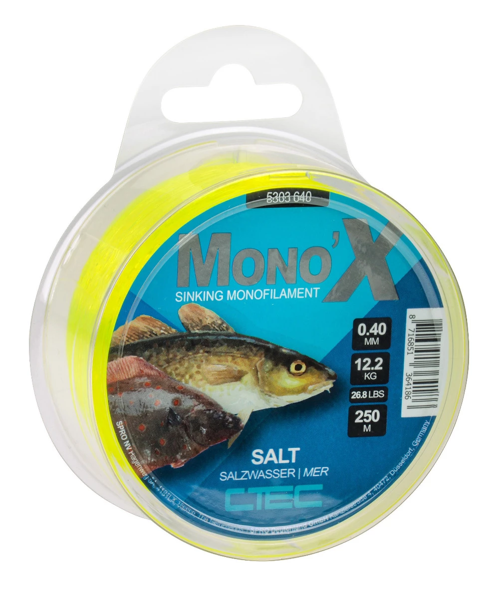 C-Tec Mono'X Salt 250m Yellow 0,50mm