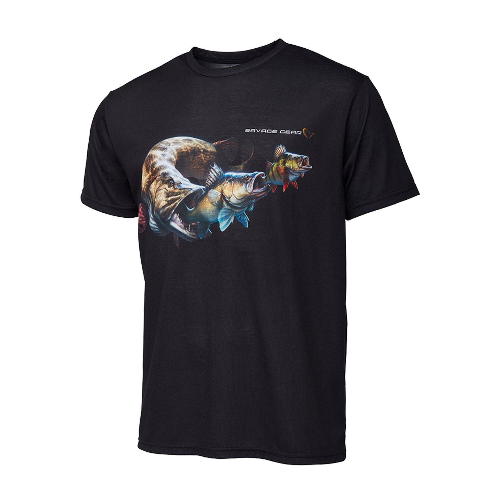 Savage Gear Cannibal Tee L Black Logo T-Shirt