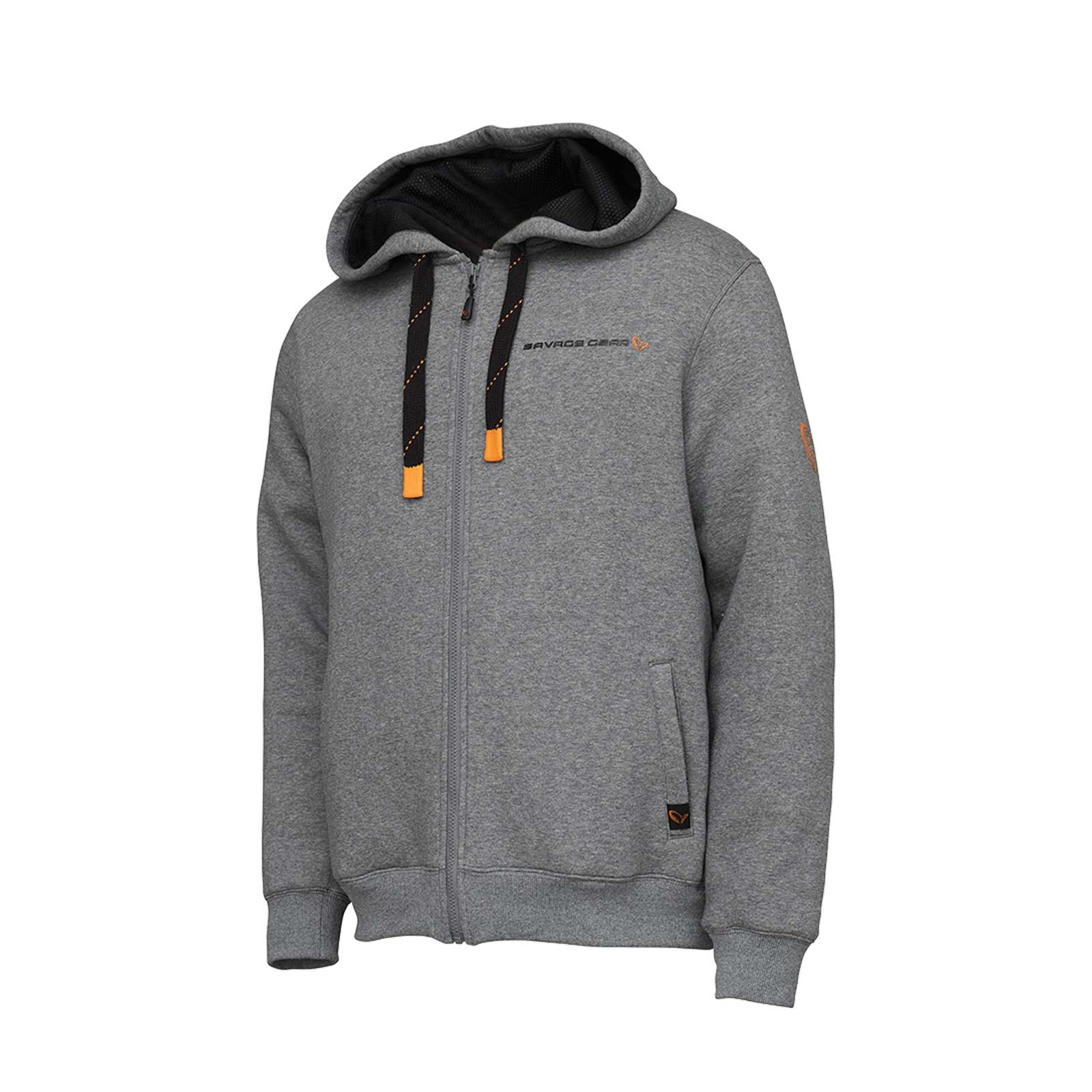 Savage Gear Classic Zip Hoodie Xl Grey Melange Kapuzen-Pullover