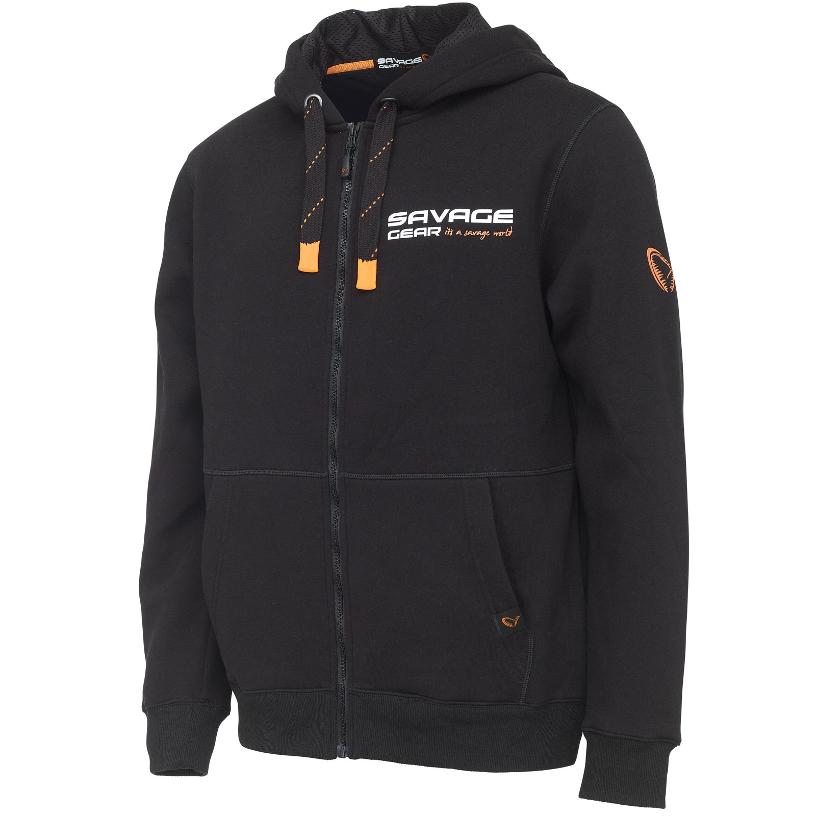 Savage Gear Urban Zip Hoodie L Black Ink